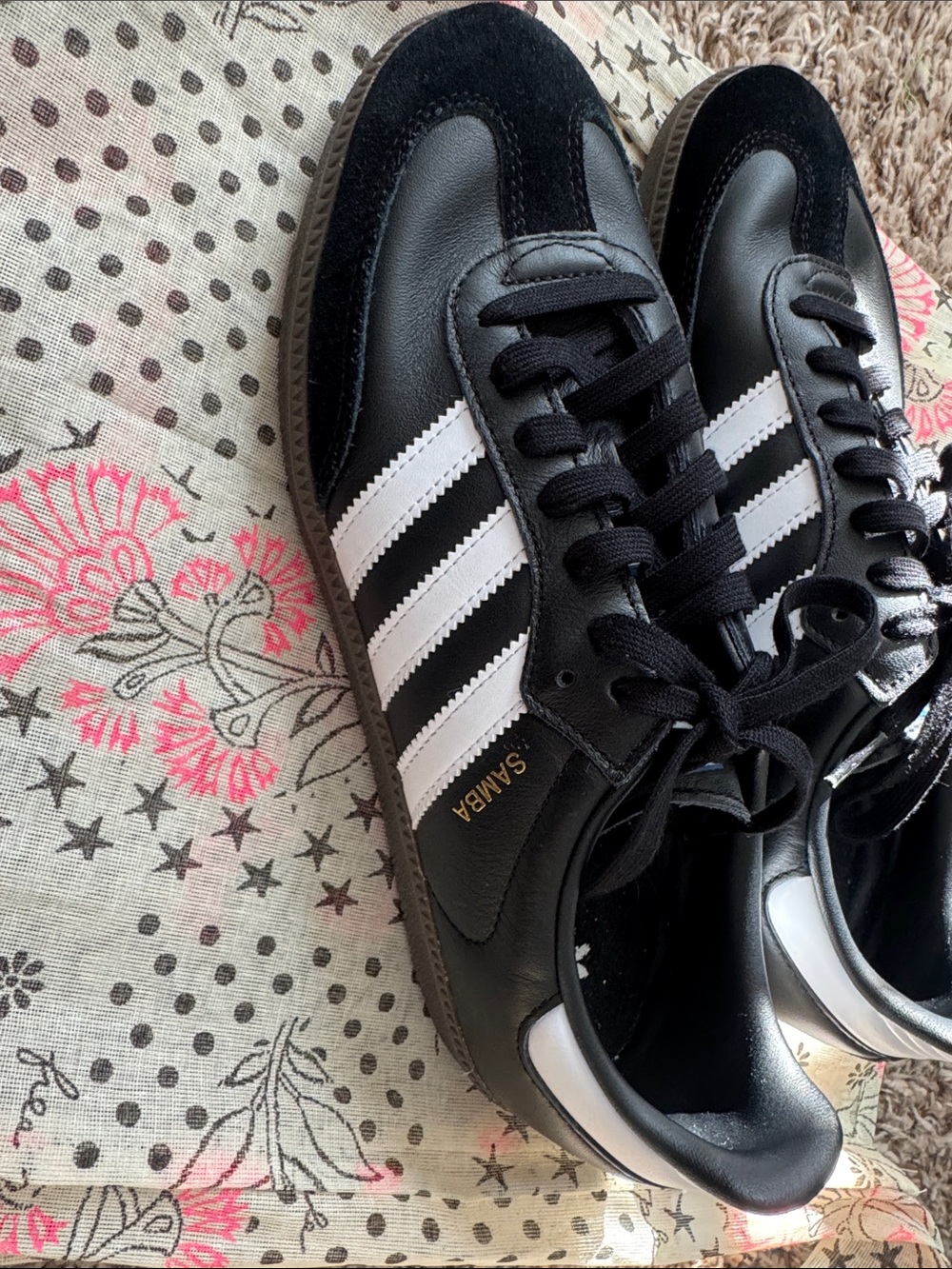 adidas Samba Sneakers in Black and White